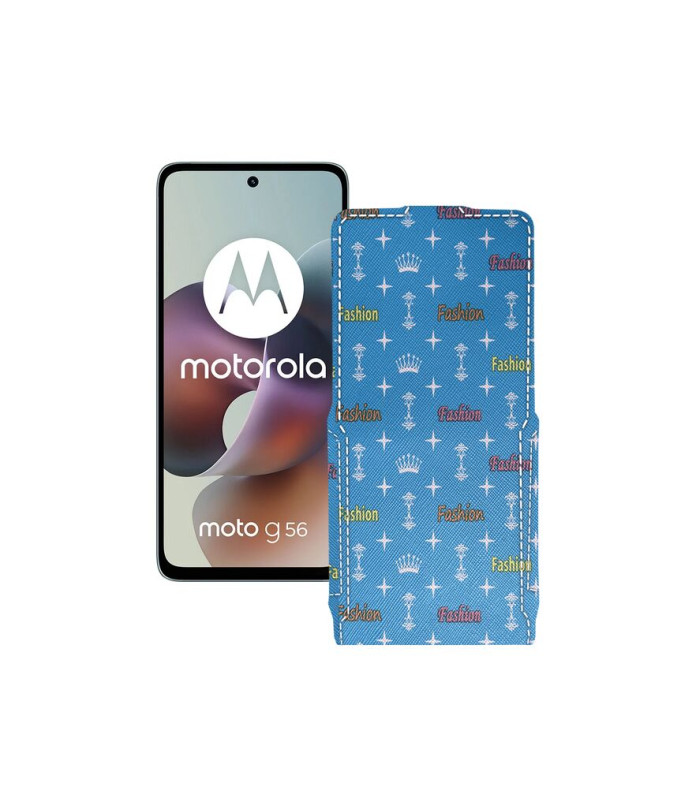 Чохол-флип з екошкіри для телефону Motorola Moto G56