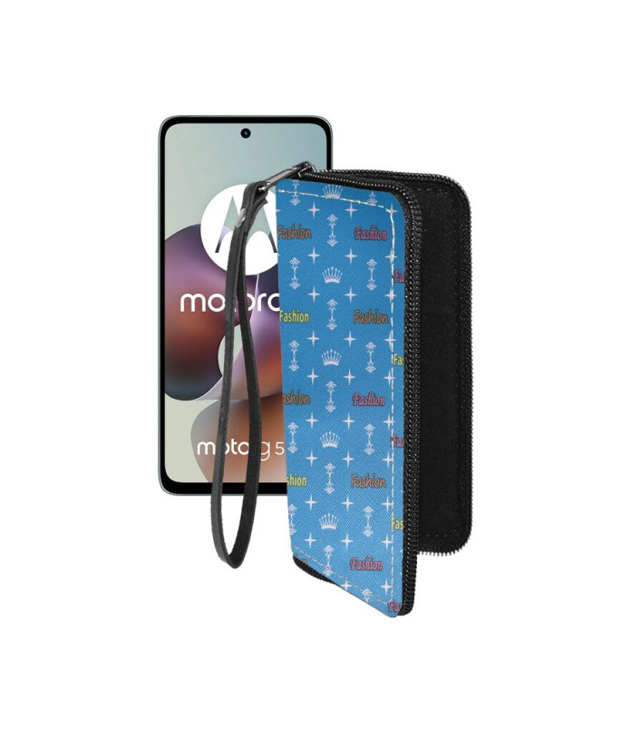 Чохол-гаманець з екошкіри для телефону Motorola Moto G56
