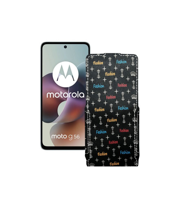 Чохол-флип з екошкіри для телефону Motorola Moto G56
