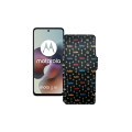 Чохол-книжка з екошкіри для телефону Motorola Moto G56