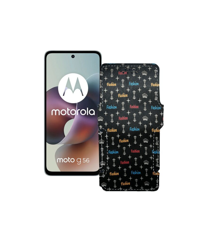 Чохол-книжка з екошкіри для телефону Motorola Moto G56