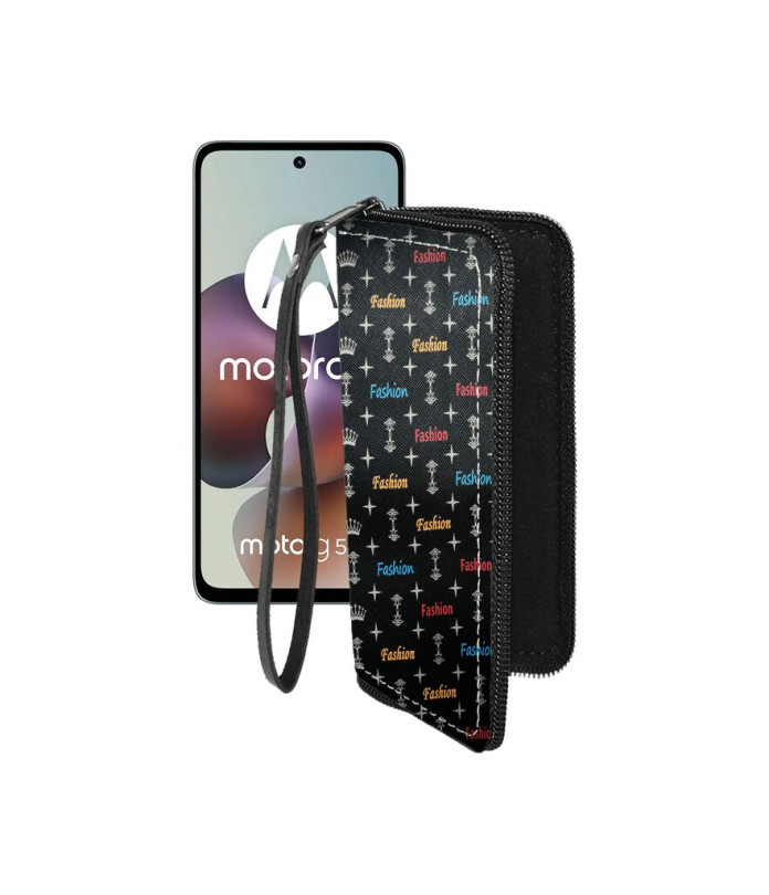 Чохол-гаманець з екошкіри для телефону Motorola Moto G56