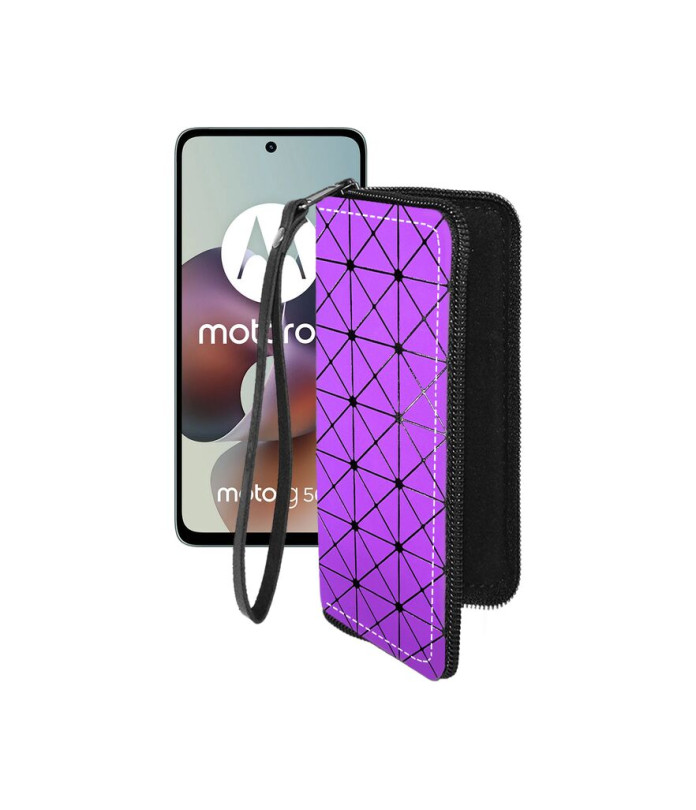 Чохол-гаманець з екошкіри для телефону Motorola Moto G56