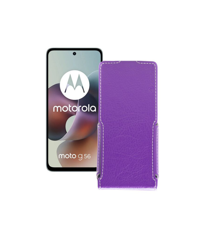 Чохол-флип з екошкіри для телефону Motorola Moto G56