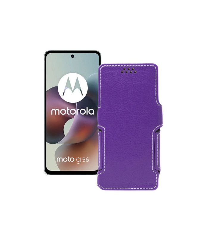 Чохол-книжка з екошкіри для телефону Motorola Moto G56