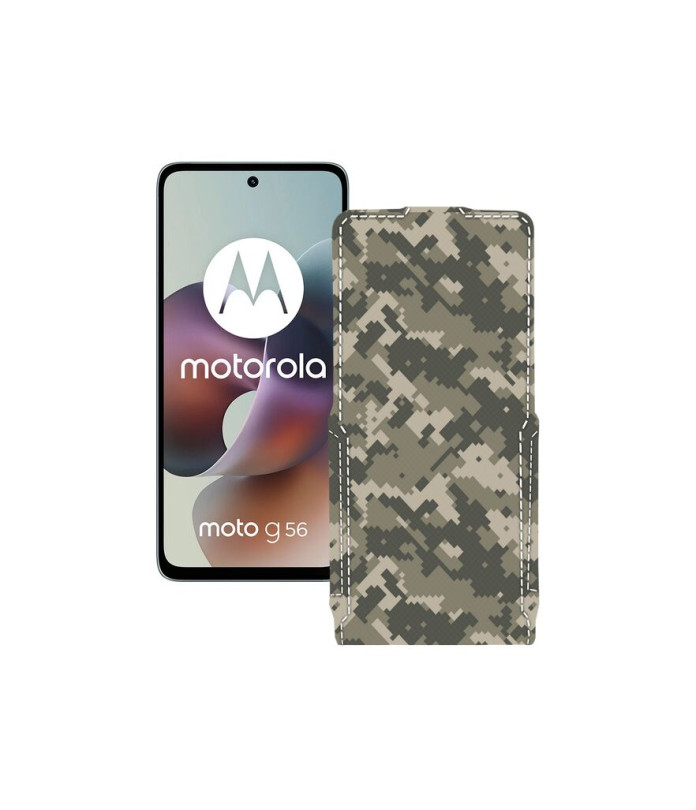 Чохол-флип з екошкіри для телефону Motorola Moto G56