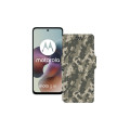 Чохол-книжка з екошкіри для телефону Motorola Moto G56