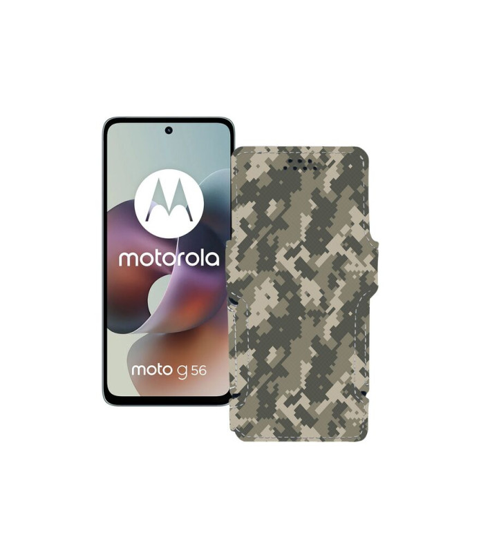 Чохол-книжка з екошкіри для телефону Motorola Moto G56