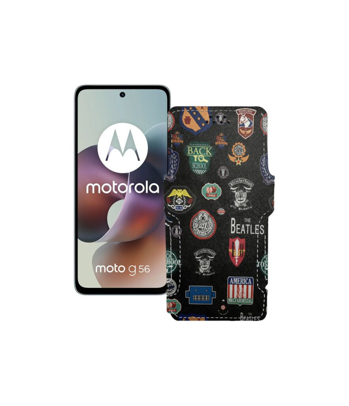 Чохол-книжка з екошкіри для телефону Motorola Moto G56