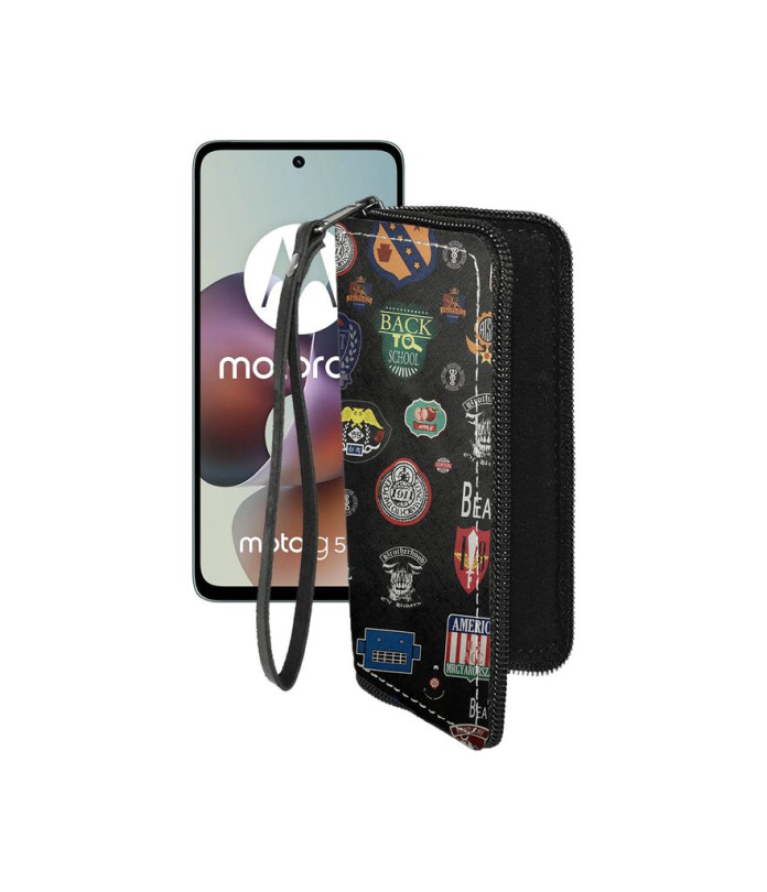 Чохол-гаманець з екошкіри для телефону Motorola Moto G56