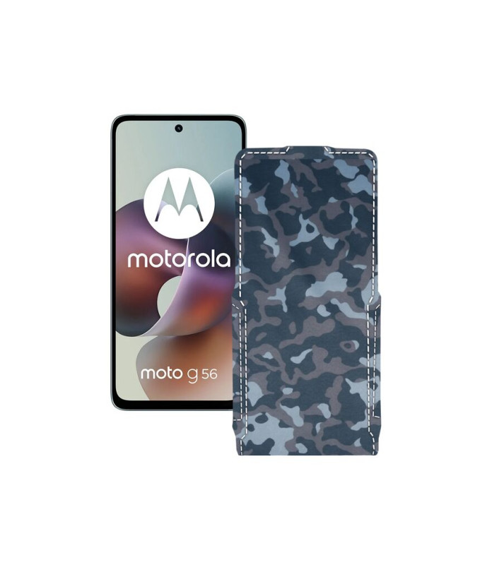 Чохол-флип з екошкіри для телефону Motorola Moto G56