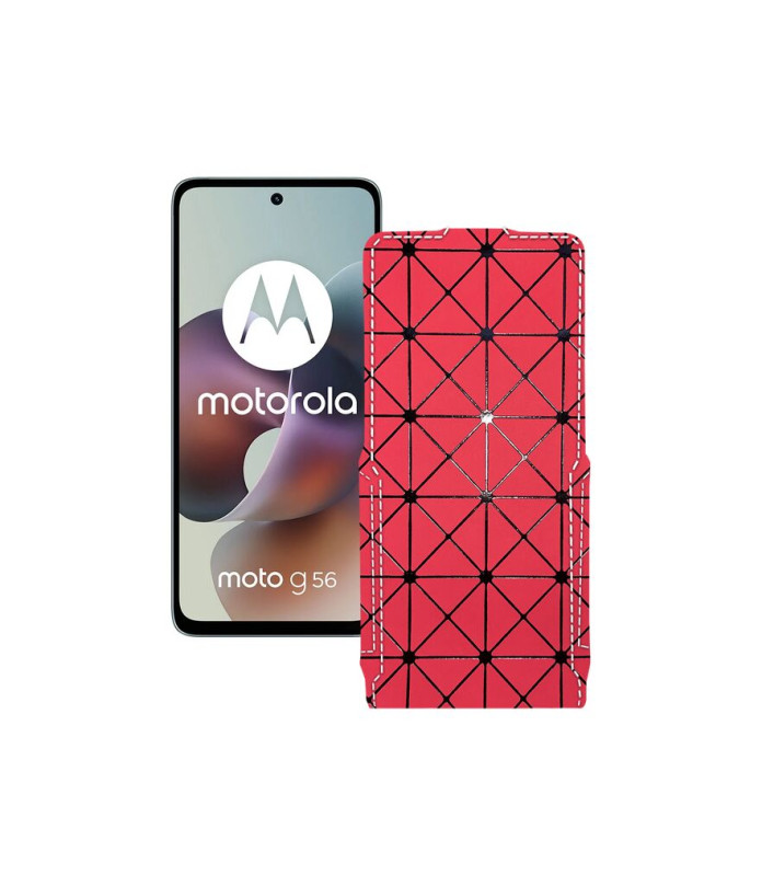 Чохол-флип з екошкіри для телефону Motorola Moto G56