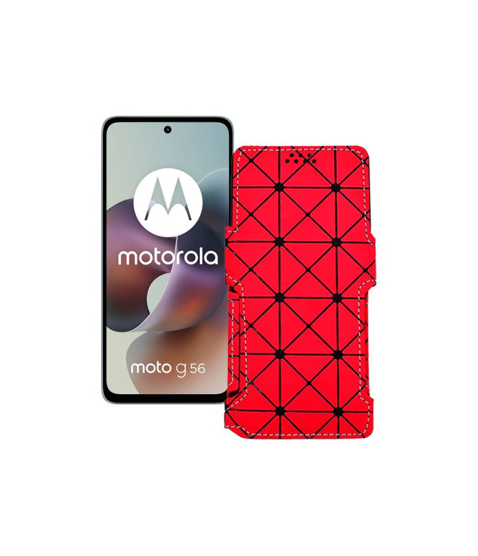 Чохол-книжка з екошкіри для телефону Motorola Moto G56