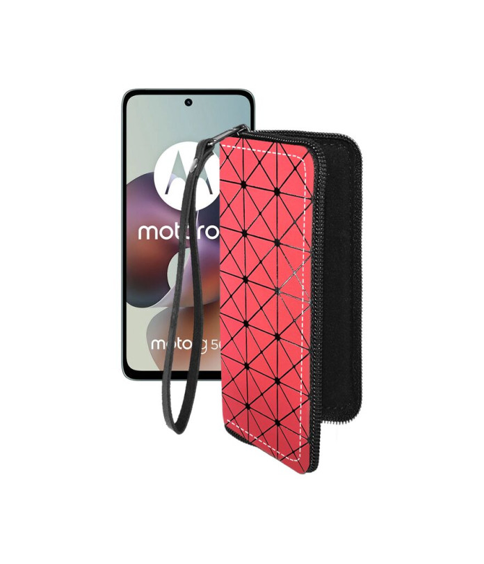 Чохол-гаманець з екошкіри для телефону Motorola Moto G56