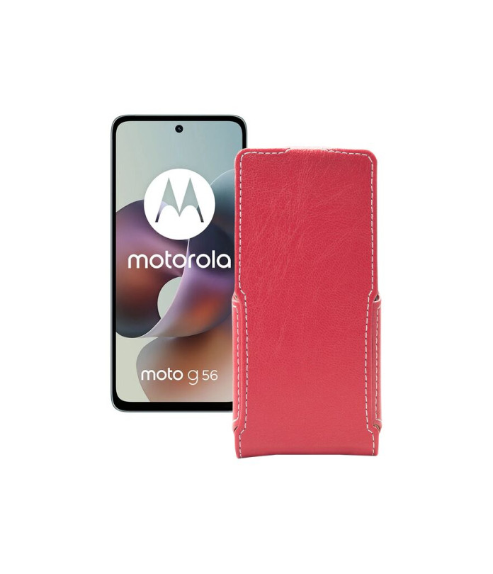 Чохол-флип з екошкіри для телефону Motorola Moto G56