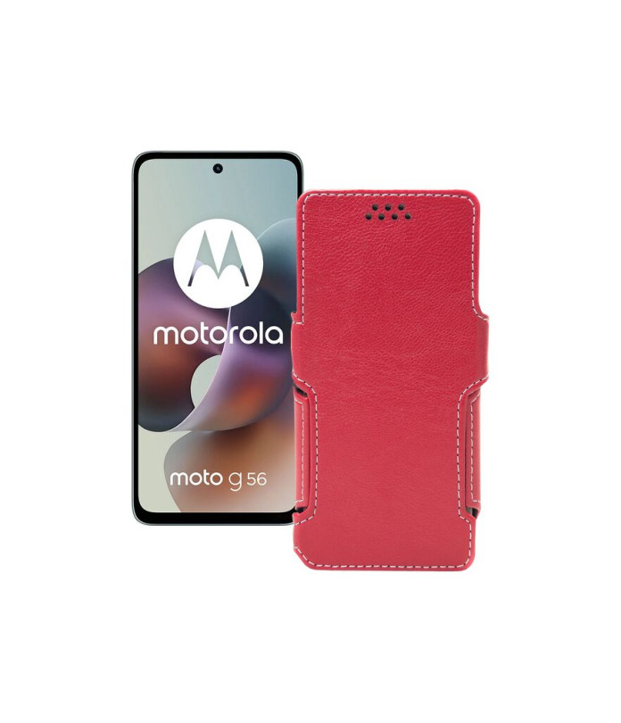 Чохол-книжка з екошкіри для телефону Motorola Moto G56