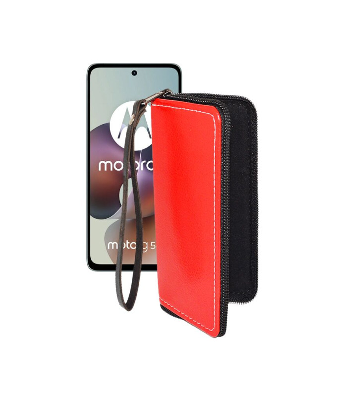 Чохол-гаманець з екошкіри для телефону Motorola Moto G56