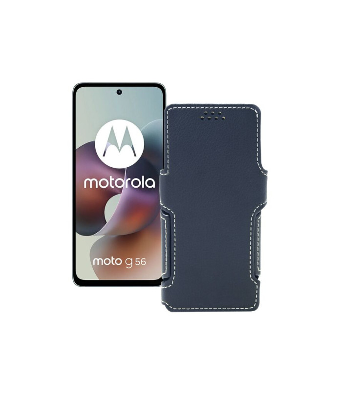 Чохол-книжка з екошкіри для телефону Motorola Moto G56