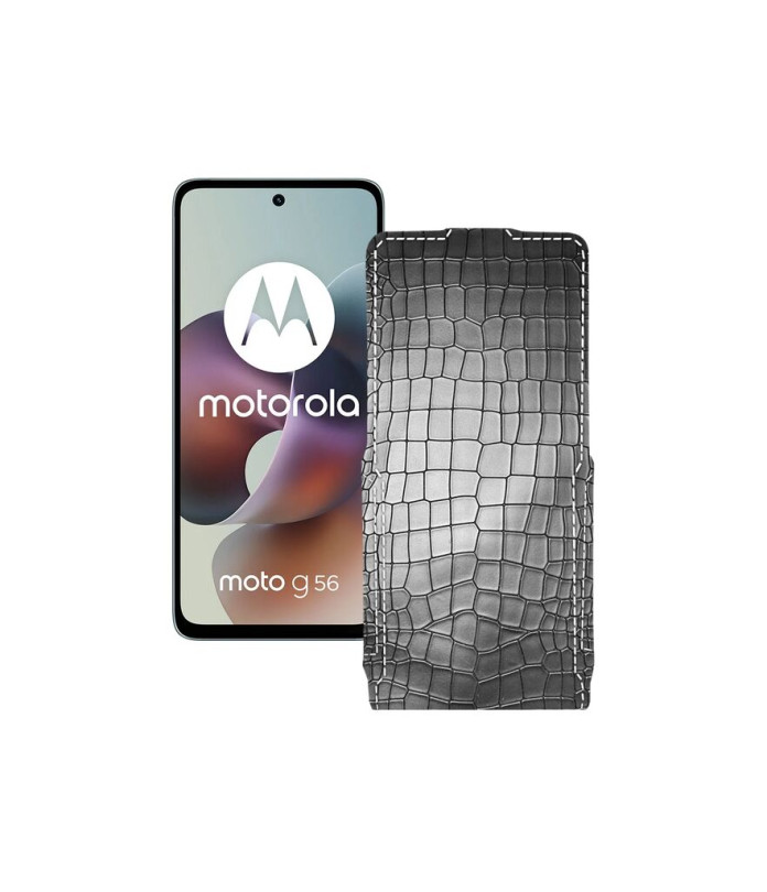 Чохол-флип з екошкіри для телефону Motorola Moto G56