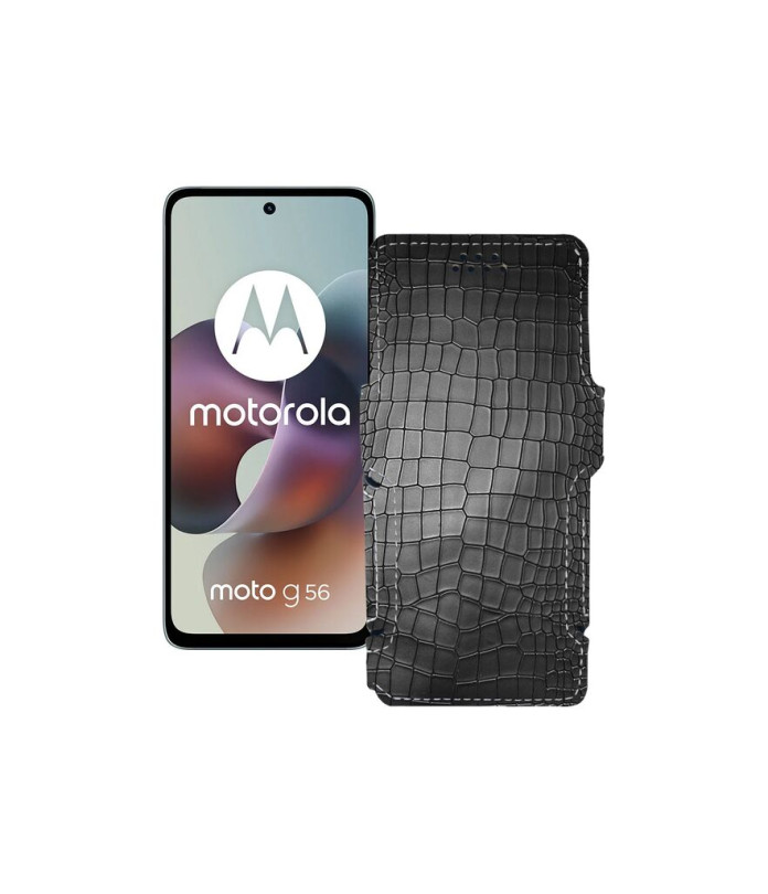 Чохол-книжка з екошкіри для телефону Motorola Moto G56