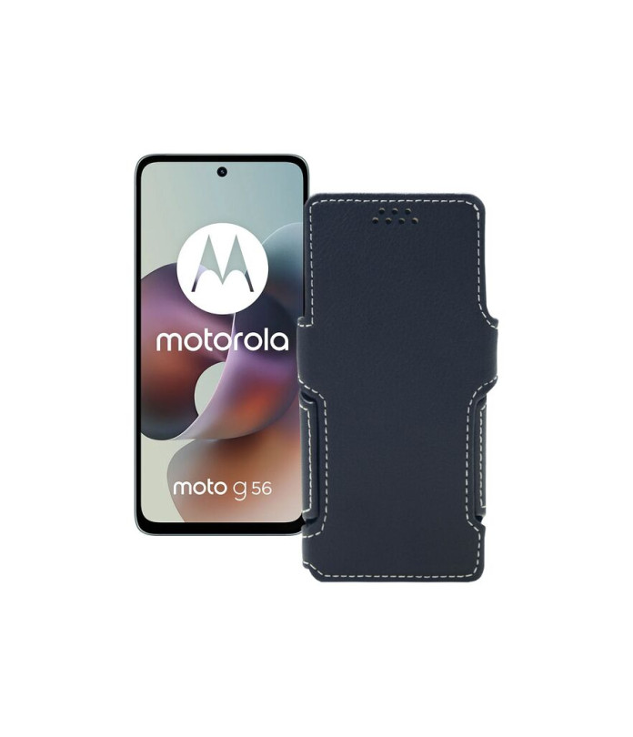 Чохол-книжка з екошкіри для телефону Motorola Moto G56