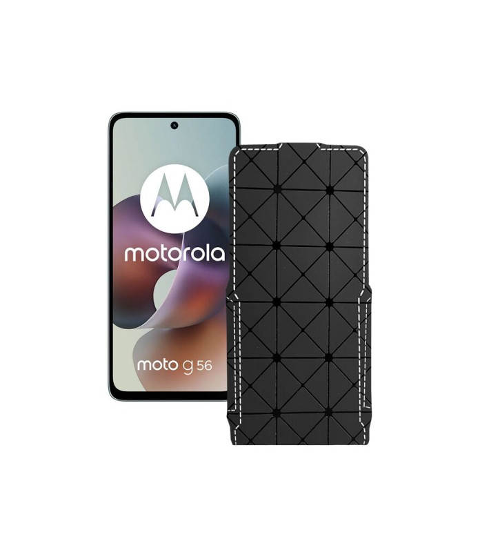 Чохол-флип з екошкіри для телефону Motorola Moto G56