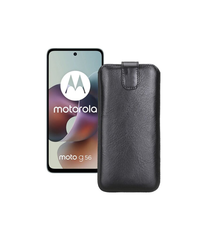 Витяжка з екошкіри для телефону Motorola Moto G56