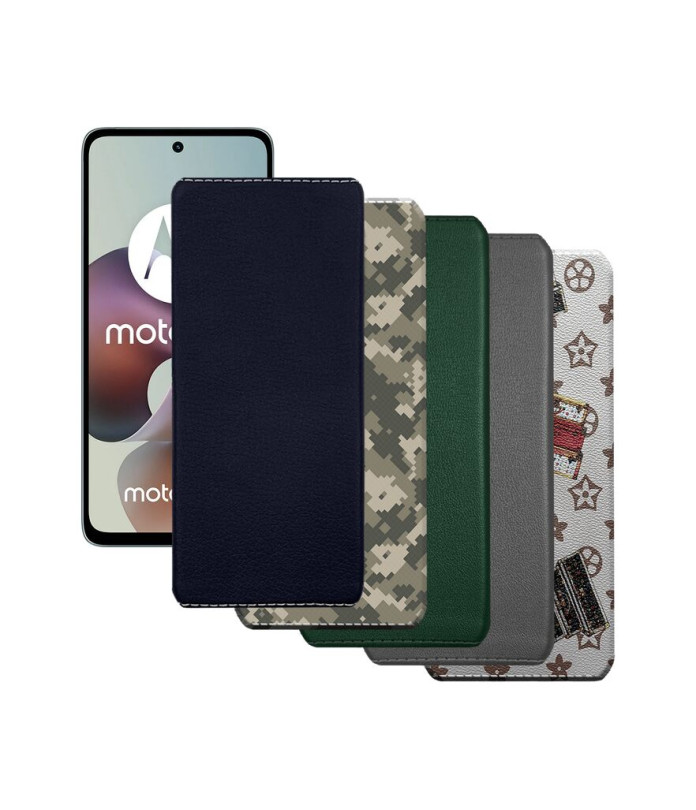 Накладка з екошкіри для телефону Motorola Moto G56