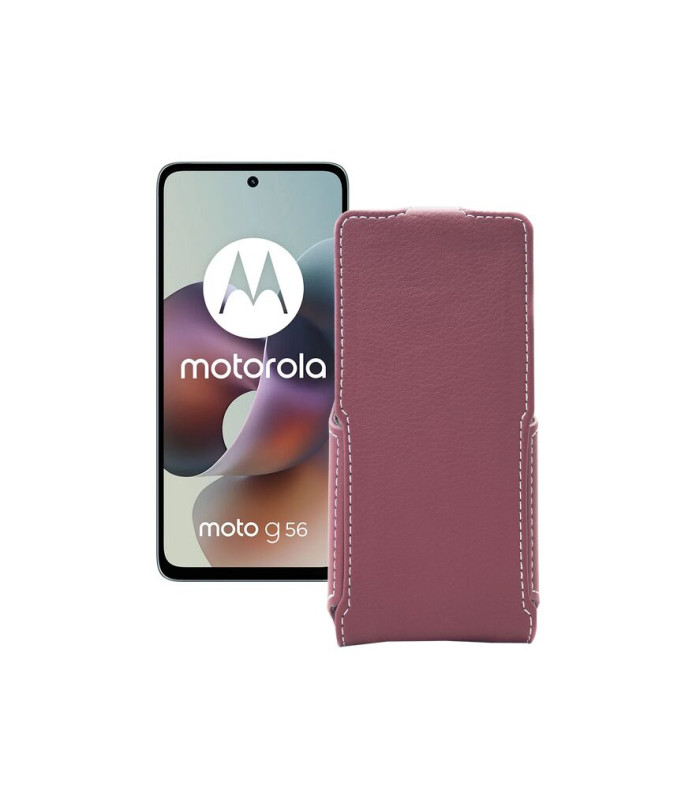 Чохол-флип з екошкіри для телефону Motorola Moto G56