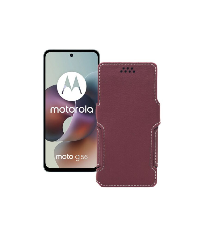 Чохол-книжка з екошкіри для телефону Motorola Moto G56