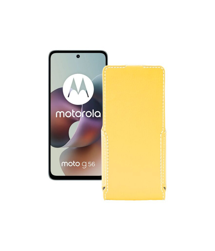 Чохол-флип з екошкіри для телефону Motorola Moto G56
