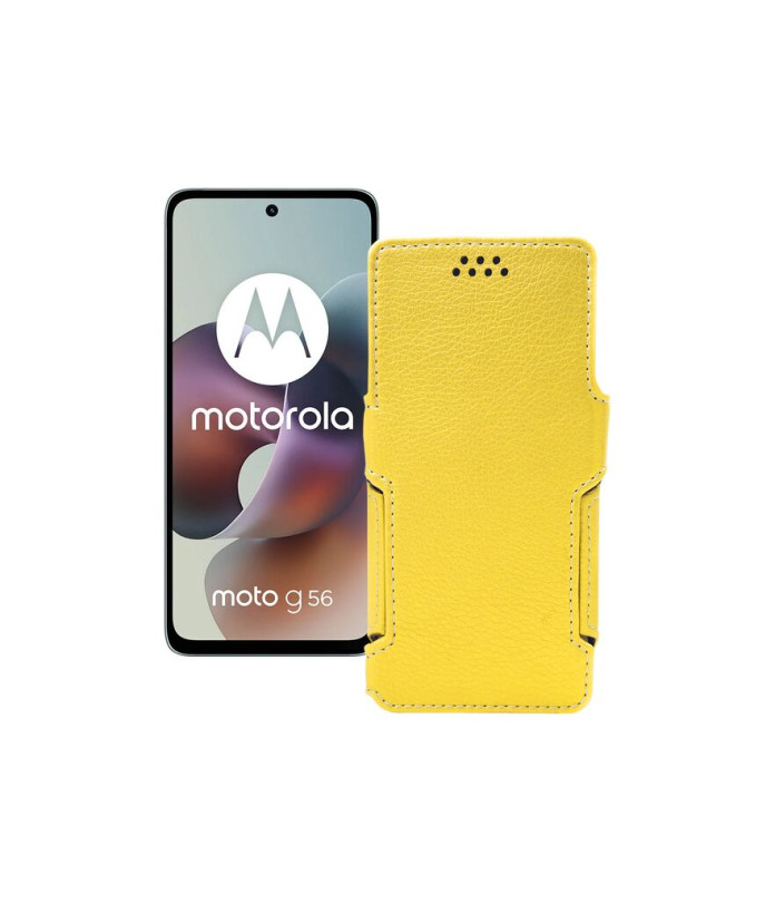 Чохол-книжка з екошкіри для телефону Motorola Moto G56