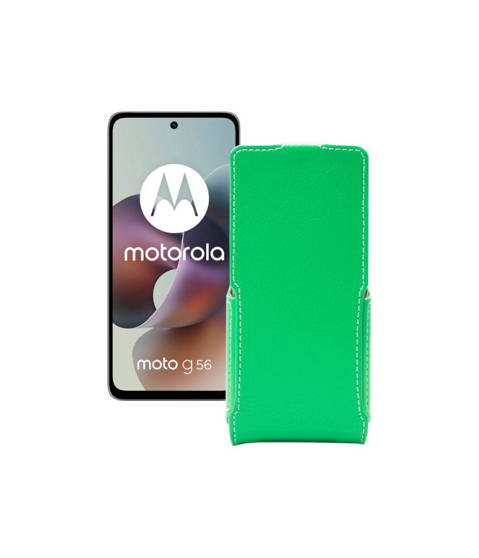 Чохол-флип з екошкіри для телефону Motorola Moto G56