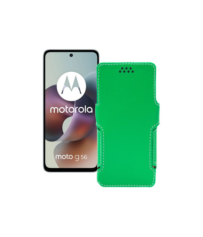 Чохол-книжка з екошкіри для телефону Motorola Moto G56