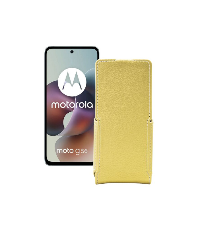 Чохол-флип з екошкіри для телефону Motorola Moto G56