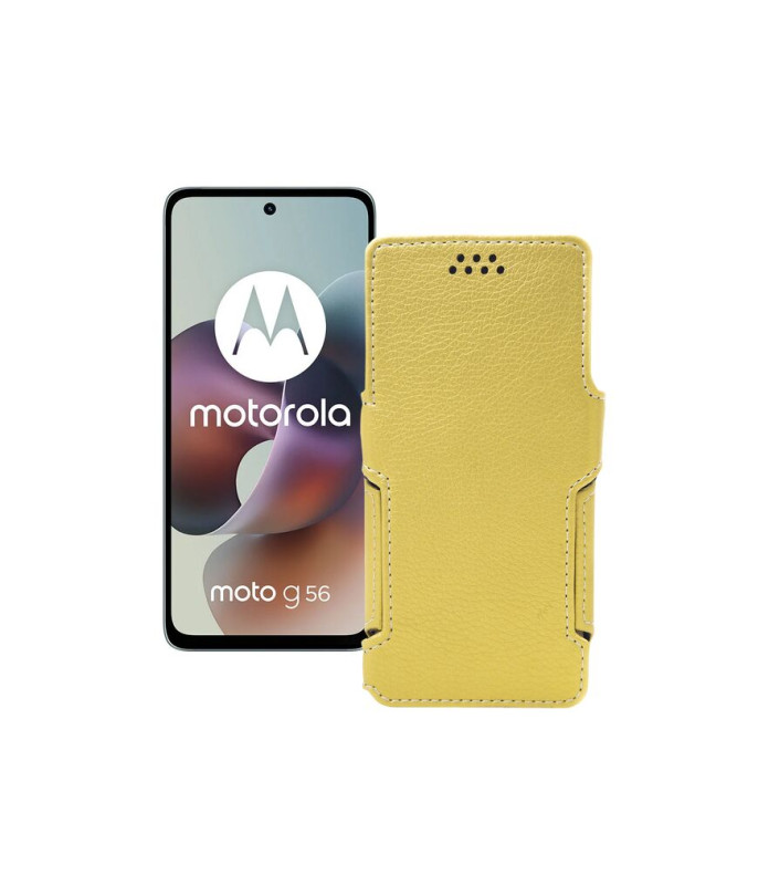 Чохол-книжка з екошкіри для телефону Motorola Moto G56