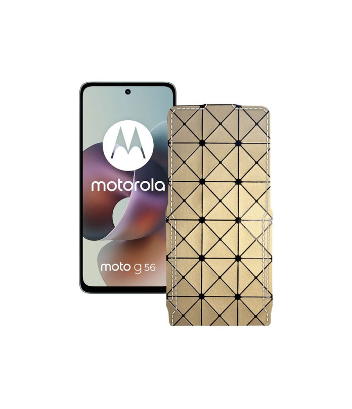 Чохол-флип з екошкіри для телефону Motorola Moto G56