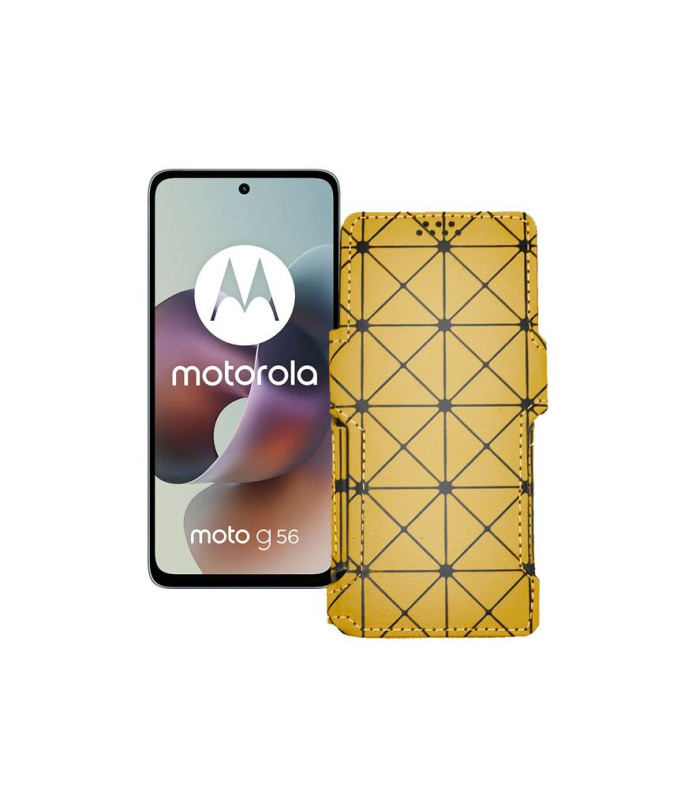 Чохол-книжка з екошкіри для телефону Motorola Moto G56