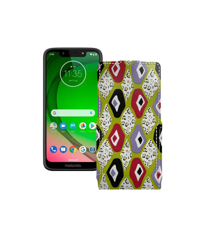 Чохол-флип з екошкіри для телефону Motorola Moto G7 Power