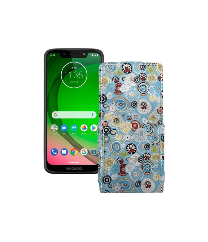 Чохол-флип з екошкіри для телефону Motorola Moto G7 Power