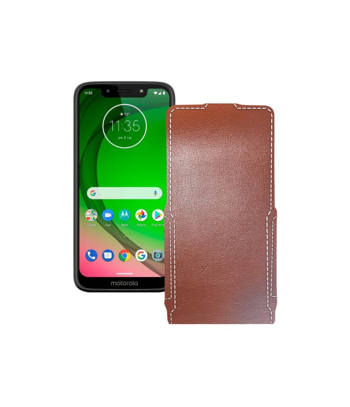 Чохол-флип з екошкіри для телефону Motorola Moto G7 Power