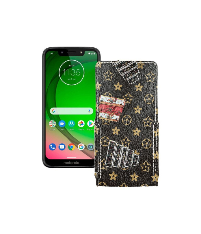 Чохол-флип з екошкіри для телефону Motorola Moto G7 Power