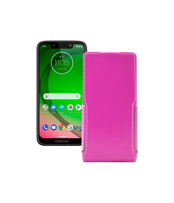 Чохол-флип з екошкіри для телефону Motorola Moto G7 Power