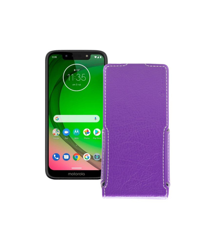 Чохол-флип з екошкіри для телефону Motorola Moto G7 Power