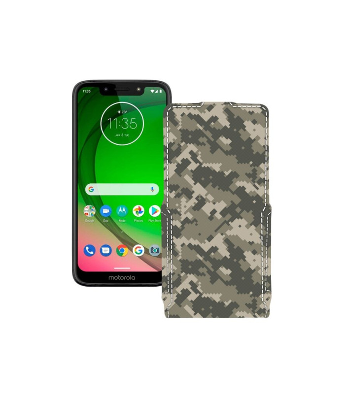 Чохол-флип з екошкіри для телефону Motorola Moto G7 Power