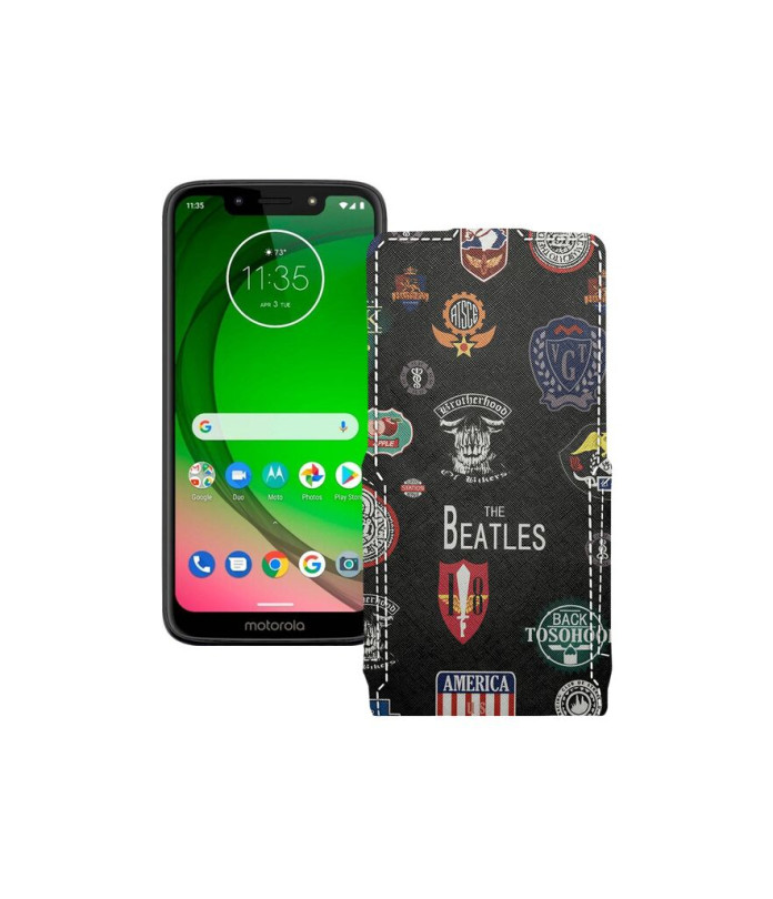 Чохол-флип з екошкіри для телефону Motorola Moto G7 Power