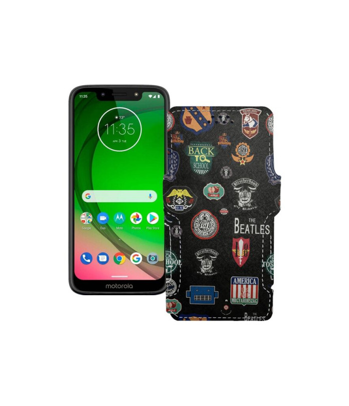 Чохол-книжка з екошкіри для телефону Motorola Moto G7 Power