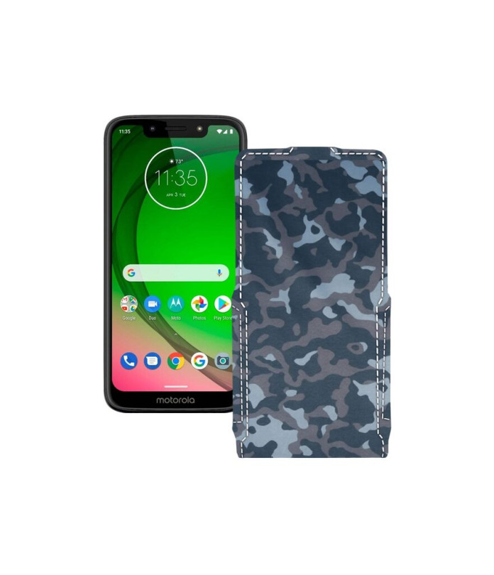 Чохол-флип з екошкіри для телефону Motorola Moto G7 Power