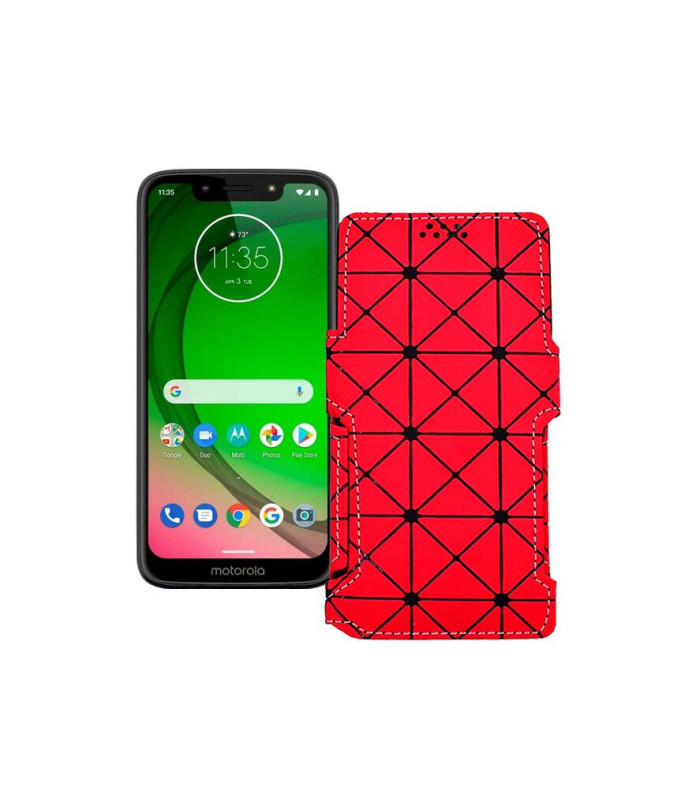 Чохол-книжка з екошкіри для телефону Motorola Moto G7 Power