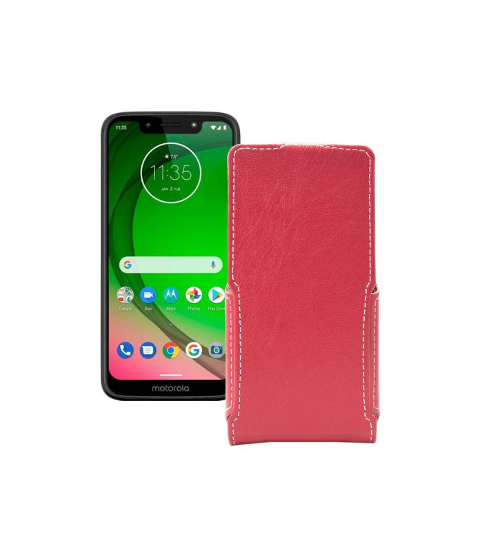 Чохол-флип з екошкіри для телефону Motorola Moto G7 Power